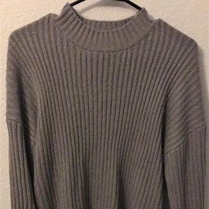 Gray Long-Sleeve Sweater